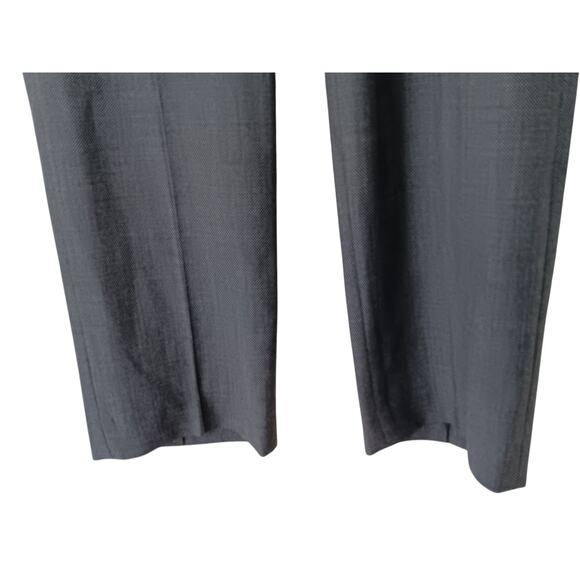 Hugo Boss Men’s Dress Pants 30R Gray Slim Fit Wool Blend Flat Front Trousers - Picture 15 of 16